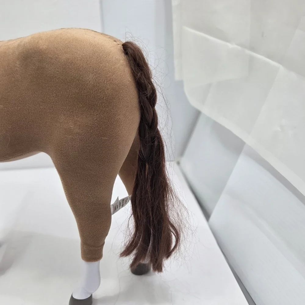 American Girl Doll Horse Chestnut Brown Velvet Plush Blaze White Socks GFK94